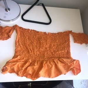 Urban outfitters off the shoulder flowy top